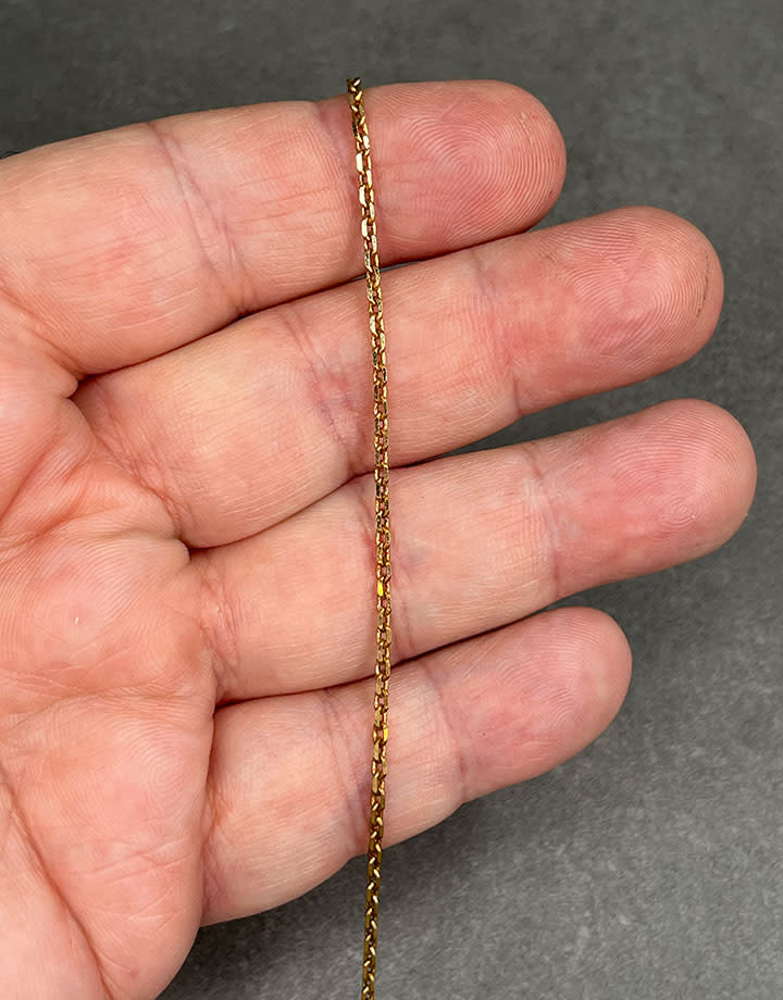 800BR-04 = Brass Cable Chain 2.0mm wide (FOOT)