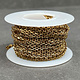 800BR-04 = Brass Cable Chain 2.0mm wide (FOOT)