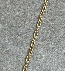 800BR-06 = Brass Cable Chain 1.5mm wide (FOOT)