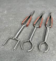 TW2414 = 3pc Fiber Grip Specialty Soldering Tweezer Set