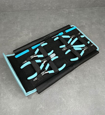 KIT304 = Beader's Tools Set in Storage Pouch - Light Blue