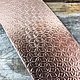 CSP44 = Patterned Copper Sheet ''Flower of Life'' 2'' x 6'' (Choose Gauge)