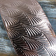 CSP39 = Patterned Copper Sheet ''Tropical Fern'' 2'' x 6'' (Choose Gauge)