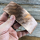 CSP39 = Patterned Copper Sheet ''Tropical Fern'' 2'' x 6'' (Choose Gauge)