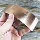 CSP32 = Patterned Copper Sheet ''Wood Grain'' 2'' x 6'' (Choose Gauge)