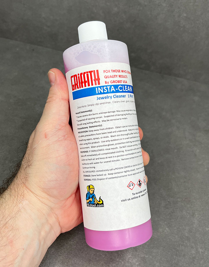 CL2302 = Griffith Insta-Clean Tarnish Remover Dip 16oz