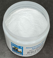 TM503 = ROCK TUMBLING MEDIA STEP 3: ALUMINUM OXIDE PRE-POLISH 14ozs