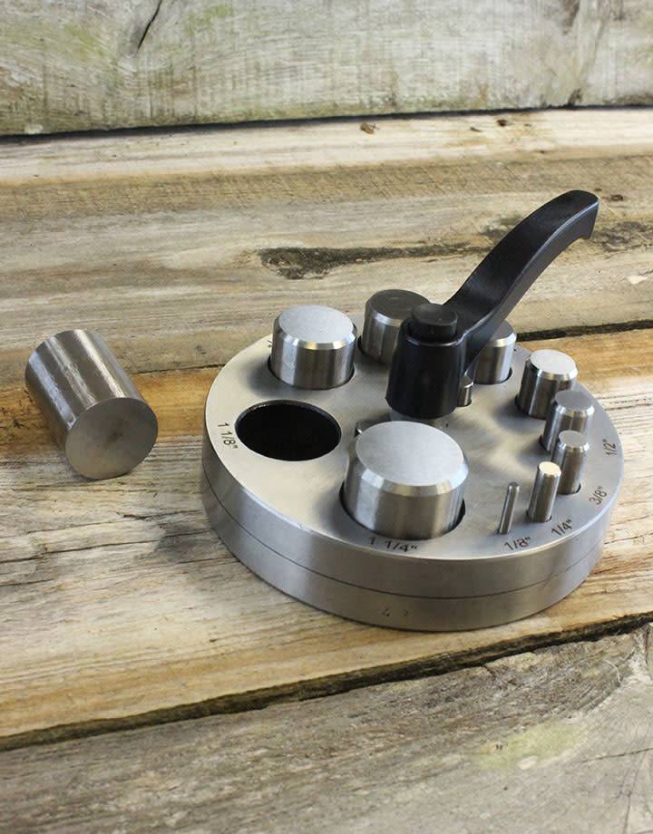 DA2590 = Economical Disc Cutter 1/8'' to 1-1/4'' - Ten Punches