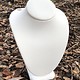 DCH6893 = White Leatherette Necklace Bust 8" high