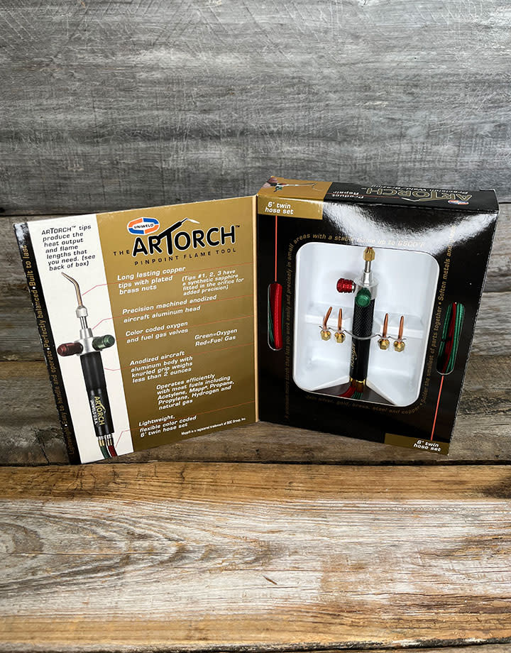 Uniweld BT2115 = ArTorch Oxy/Propane Jeweler's Torch with Tips #3-#7