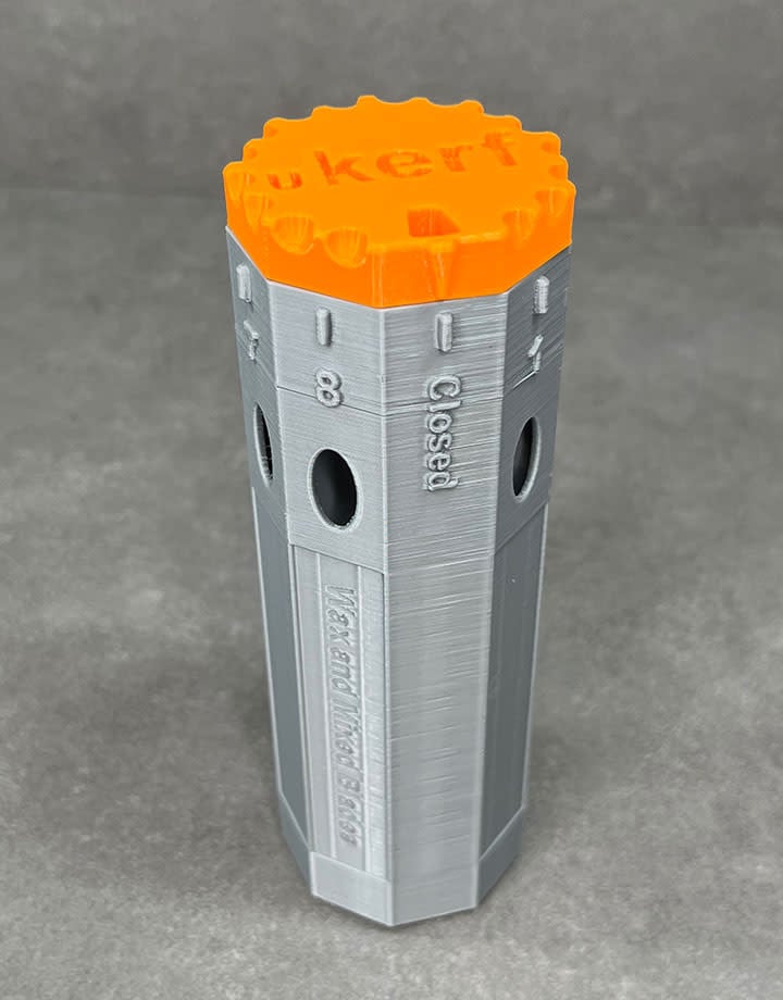 Nashef Designs HO5101 = uKERF Customizable Jeweler’s Saw Blade Organizer and Dispenser