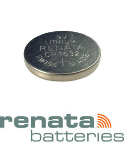BA1632 = Battery - Renata 3v Lithium - #1632 (Pkg of 10)