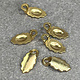 910C-99 = Glue On Bails for Earrings Gold Plated (Pkg of 6)