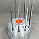 Grobet Needle File Set 5-1/2" with Tang Rotating Stand  (9 Pcs)