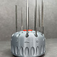 Grobet Needle File Set 5-1/2" with Tang Rotating Stand  (9 Pcs)