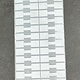 DTA7020 = White Tyvek Square Dumbbell Tags 1-9/16'' x 7/16'' (Pkg of 1000)