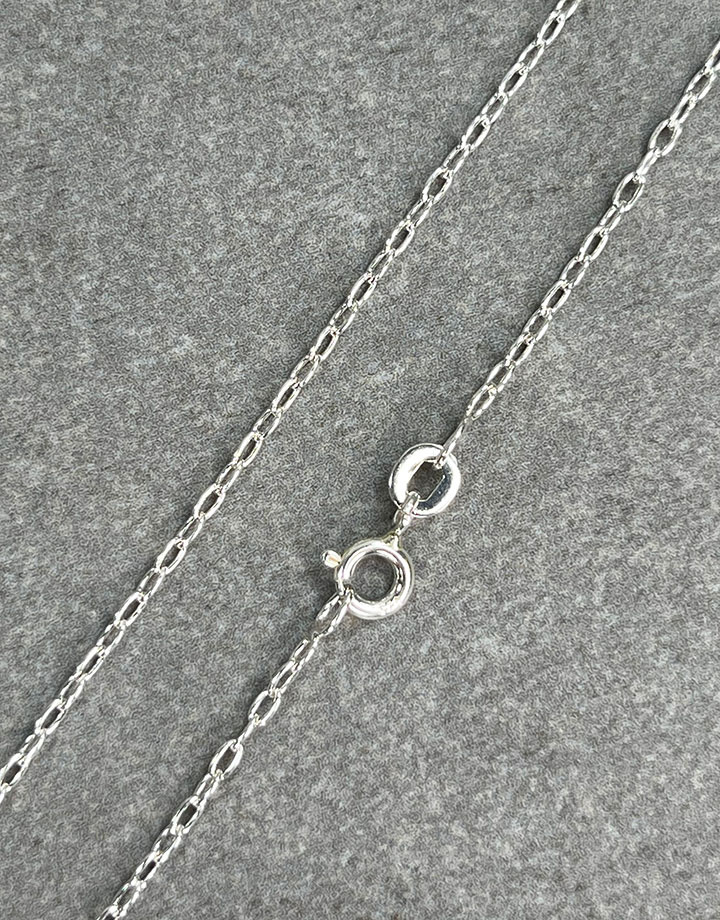 800S-03 = Oval Cable Chain Sterling 1.6mm