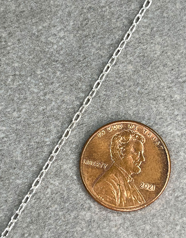 800S-03 = Oval Cable Chain Sterling 1.6mm