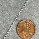 800S-03 = Oval Cable Chain Sterling 1.6mm