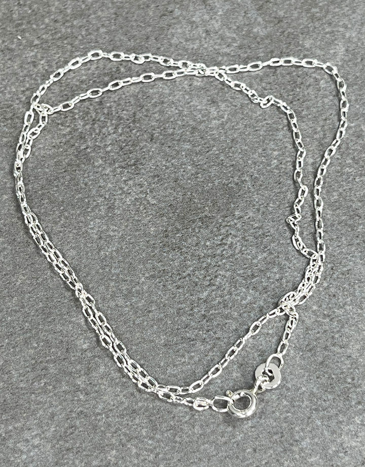800S-03 = Oval Cable Chain Sterling 1.6mm