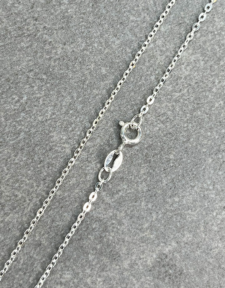 FCable035 = Sterling Flat Cable Chain 1.4mm