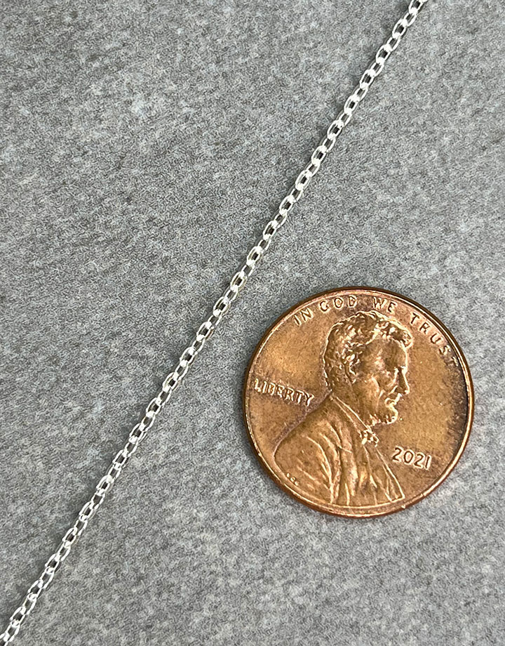 FCable035 = Sterling Flat Cable Chain 1.4mm