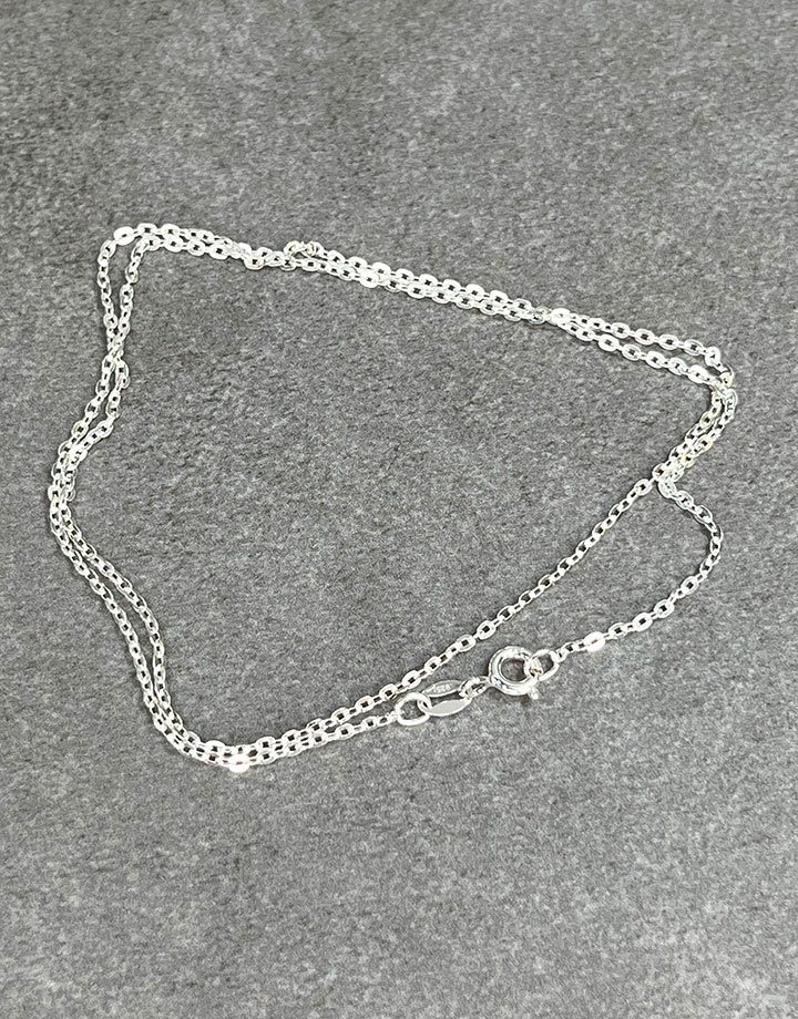 FCable035 = Sterling Flat Cable Chain 1.4mm