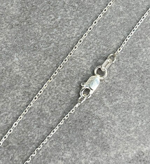 OBcable030 = Sterling 1.1mm Oval Beveled Cable Necklace