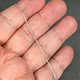 OBcable030 = Sterling 1.1mm Oval Beveled Cable Necklace