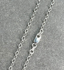 OFcable3.0 = Sterling 3.0mm Oval Flat Cable Necklace