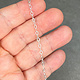 OFcable3.0 = Sterling 3.0mm Oval Flat Cable Necklace