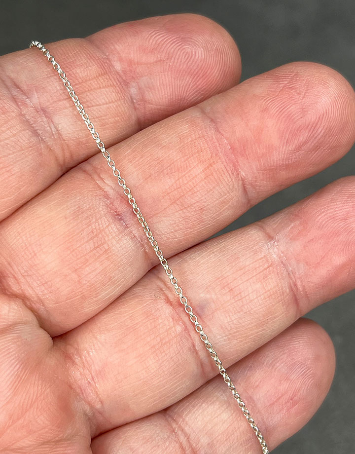 Rolo1.0 = Sterling Rolo Chain 1mm