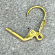 428BR-06 = Brass Leverback with Shell & Ring (Pkg of 12)