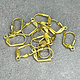 428BR-06 = Brass Leverback with Shell & Ring (Pkg of 12)