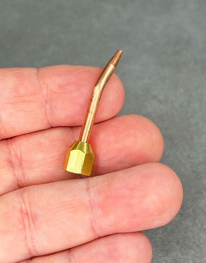 Uniweld BT210 = Uniweld ARtorch Curved Torch Tip