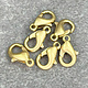 912BR-41 = Brass Oval Trigger Clasp 9.5mm (Pkg of 6)