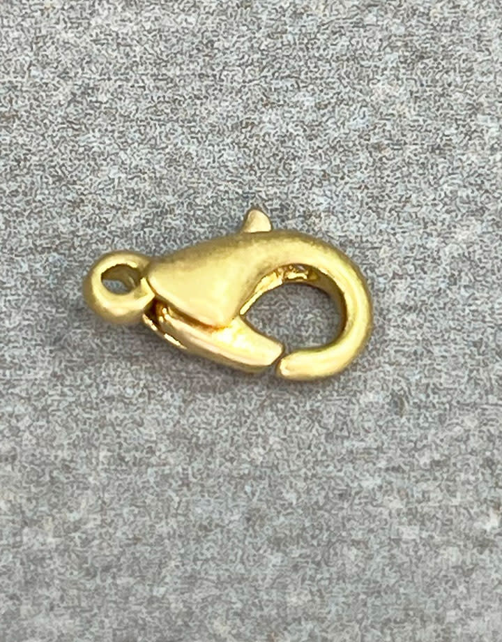 912BR-41 = Brass Oval Trigger Clasp 9.5mm (Pkg of 6)