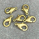 912BR-43 = Brass Oval Trigger Clasp 13mm  (Pkg of 6)