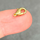 912BR-43 = Brass Oval Trigger Clasp 13mm  (Pkg of 6)