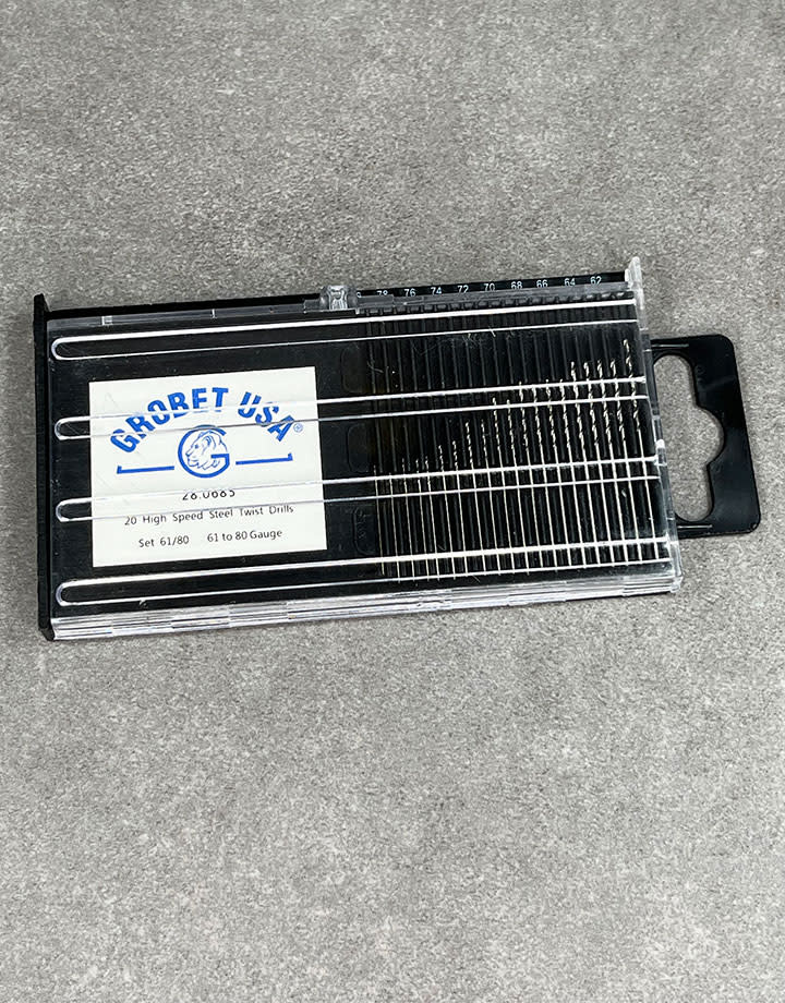 Grobet USA DR685 = HSS Twist Drill Set Sizes 61 To 80
