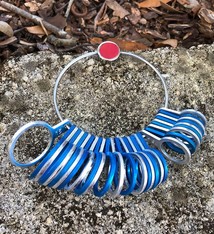 GA257 = ALUMINUM FINGER SIZER (Sizes 1-15)