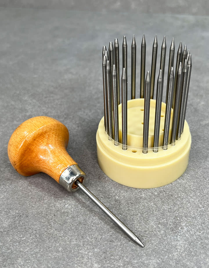 DI150 = Economy Beading Tool Set with Handle and 23 Tips in Stand