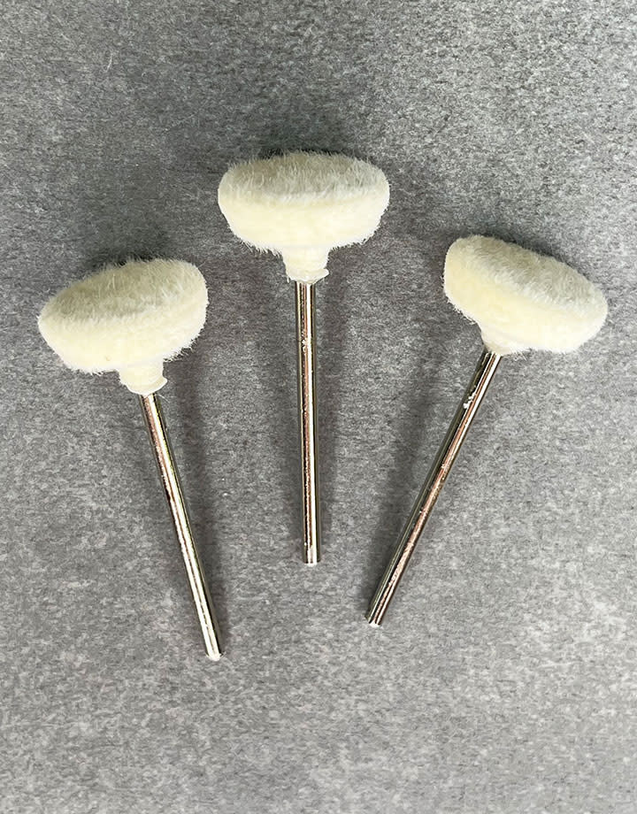 17.12401 = Mounted Felt 5/8'' Inverted Cone 3/32'' Shank (Pkg of 3)