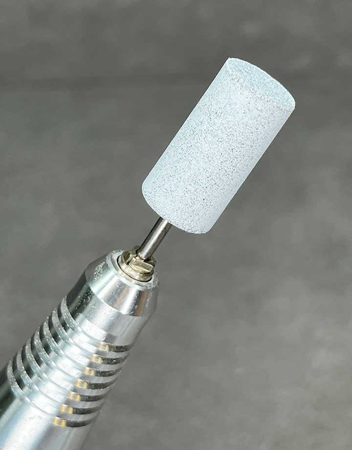 Dedeco ST9334 = White Coarse Cylinder 15/16" x 1/2"  (Pkg/10)