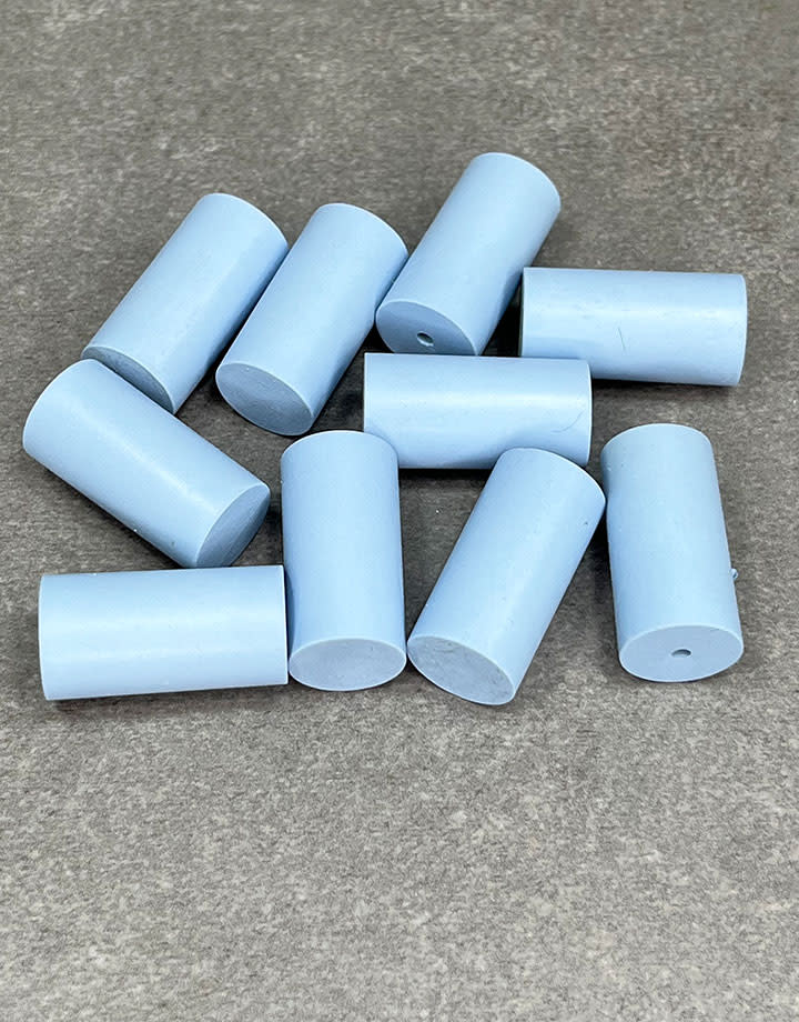 Dedeco ST9354 = Blue Fine Cylinder 15/16" x 1/2"  (Pkg/10)
