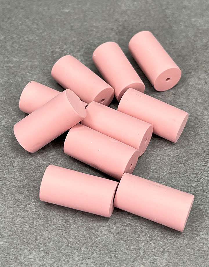 Dedeco ST9364 = Pink Extra Fine Cylinder 15/16" x 1/2"  (Pkg/10)