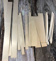 BS28 Red Brass Strips 28ga (Choose Size)