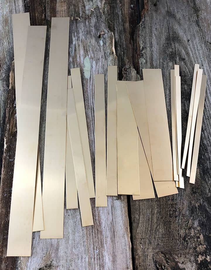 BS28 Red Brass Strips 28ga (Choose Size)