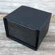 DBX4250 = Deluxe Magnetic Black/Silver Ring Box 1-7/8'' x 2-1/4'' x 1-1/2'' (Each)