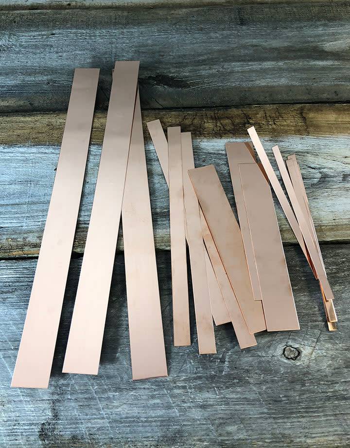 CS20 Copper Strips 20ga (Choose Size)